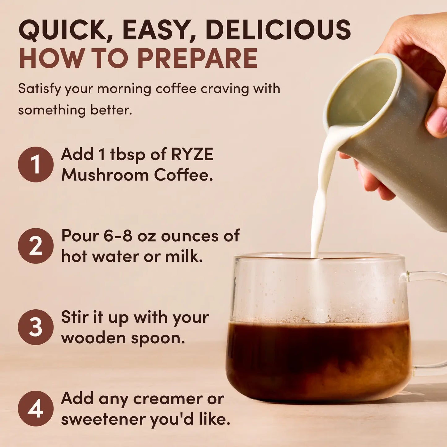 Mushroom Coffee Dark Roast (30 Servings) - 5WRH