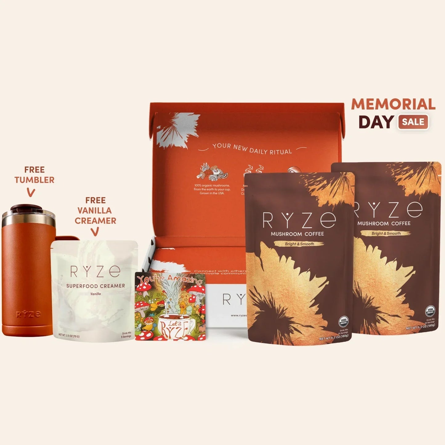 Mushroom Coffee Starter Kit 60 Serving - 8EXI