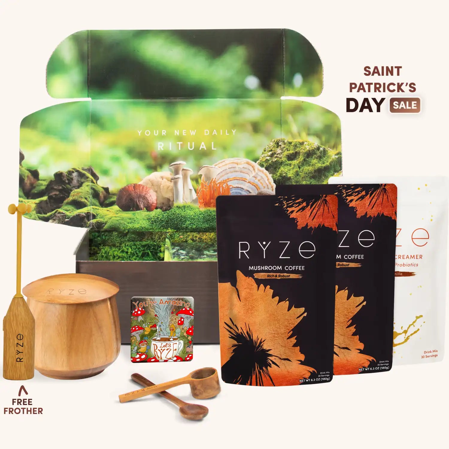 Mushroom Coffee Ritual Set - F7KL