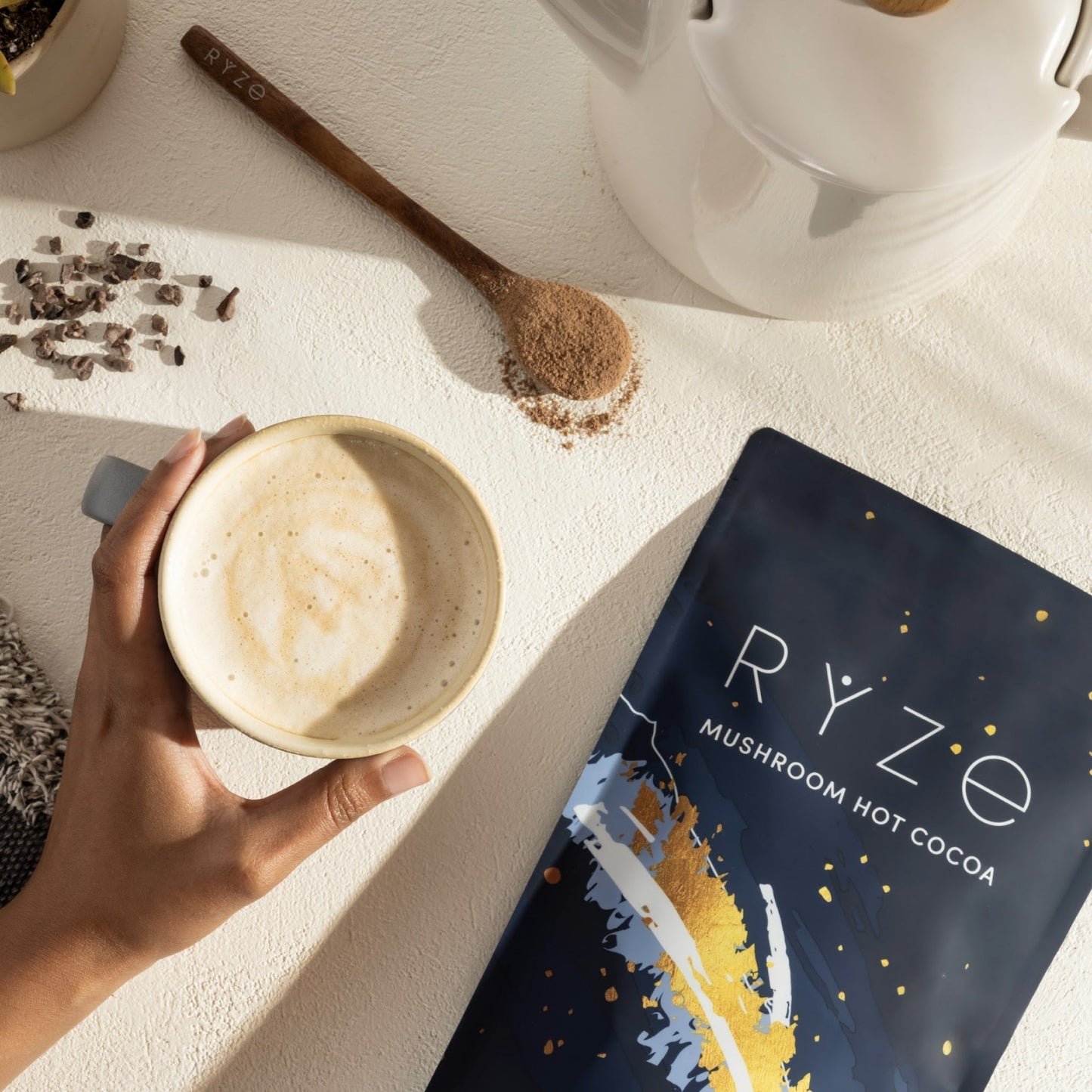 Mushroom Hot Cocoa (1 Pack - 20 Servings) - D3QE