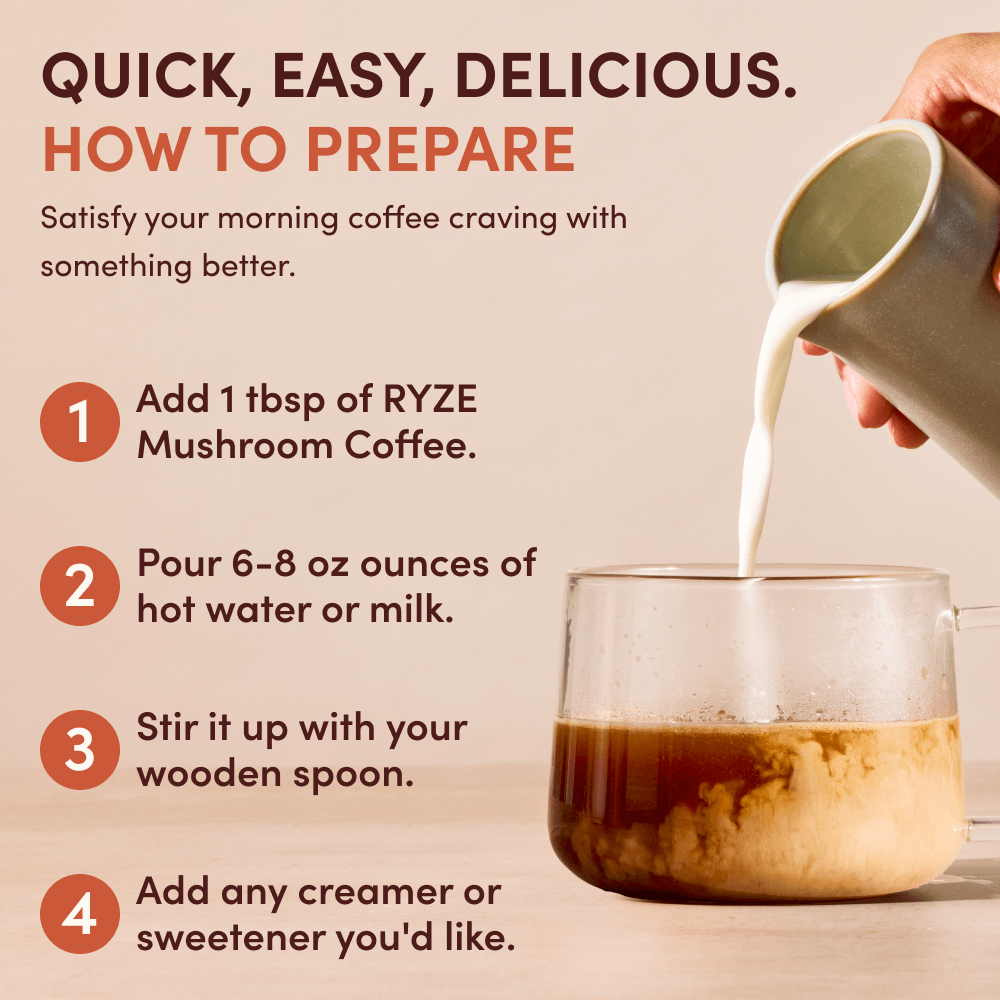 Mushroom Coffee Bright Blend 30 Servings - K2H7