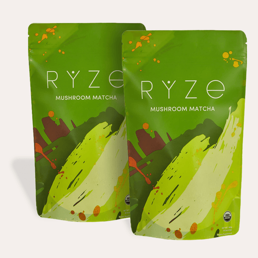 RYZE Organic Mushroom Matcha Starter Kit (60 servings) - IGGD